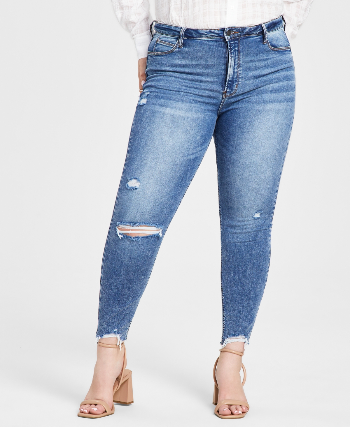  And Now This Women's High-Rise Perfect Zip Fly Skinny Jeans