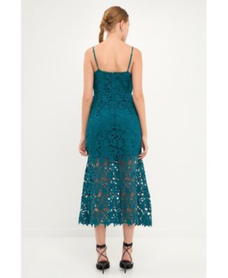 Women's Lace Cami Midi Dress