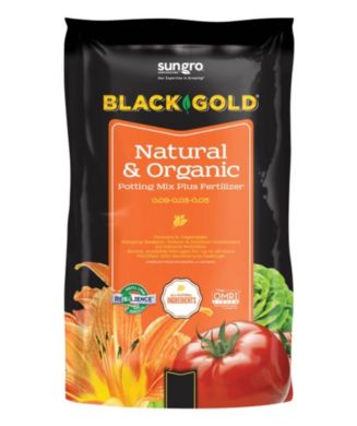 Sunjoy Sun Gro Black Gold Natural and Organic Soil Potting Soil, 2 ...