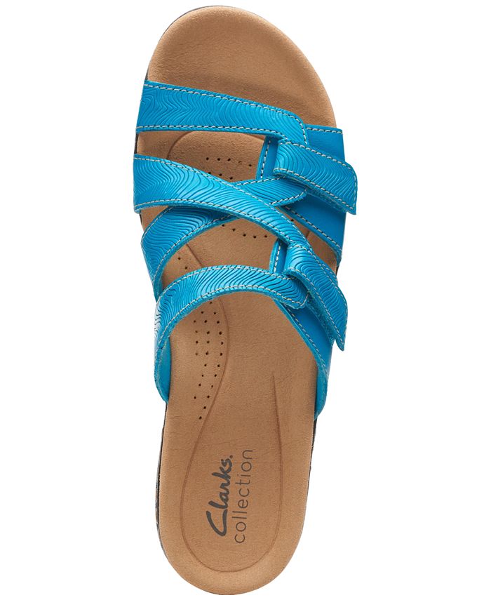 Clarks Merliah Karli Sandalo Donna In Pelle Bianca, Tacco 50mm, Suola Leggera EVA, Plantare Imbottito Ultimate Comfort