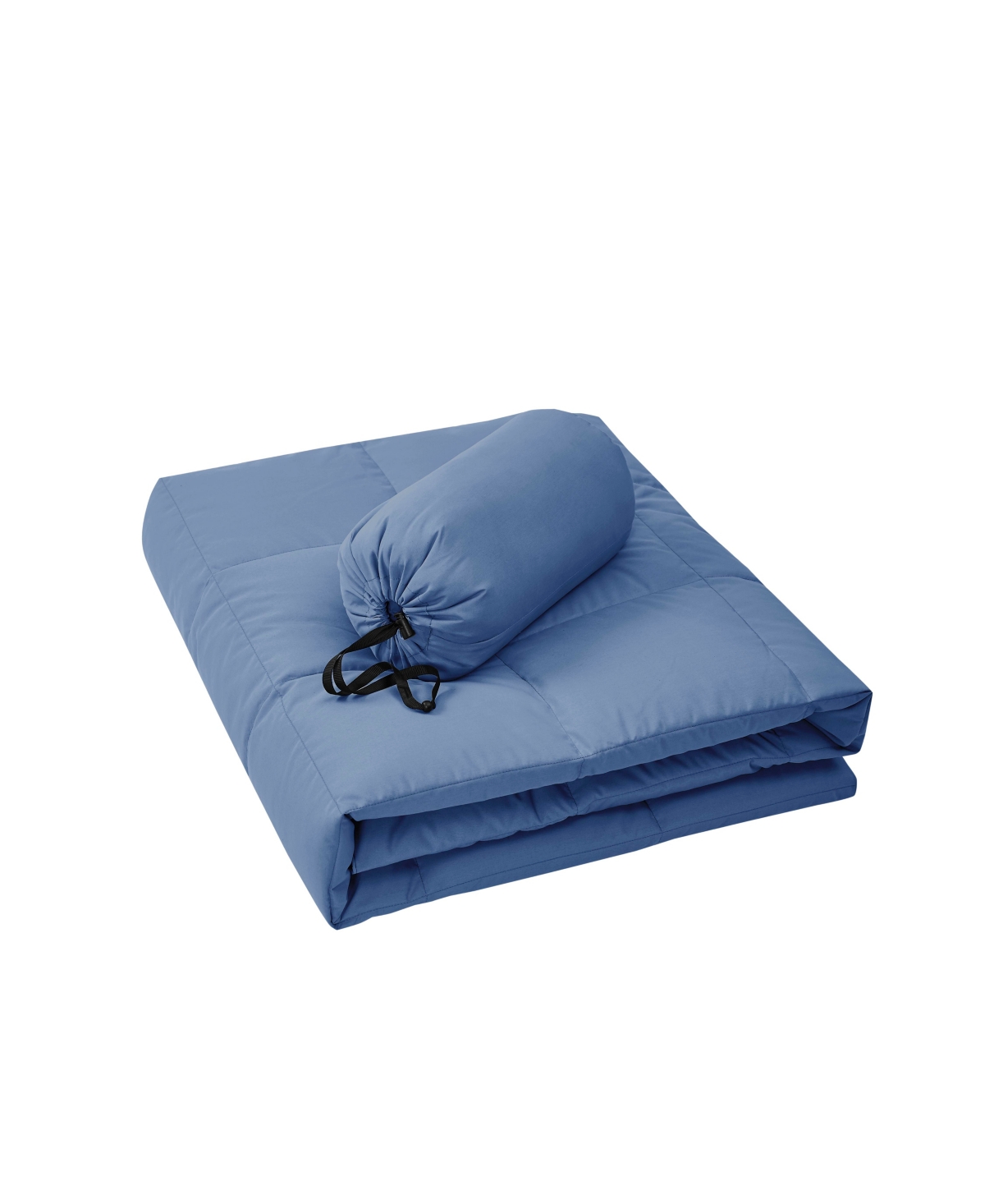 Royal Luxe Packable Downthrow With Storage Bag, 60" X 70", Created For Macy's In Blue