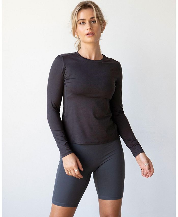 Women's Workout Set Compression Shirt and Pants Top Long Sleeve