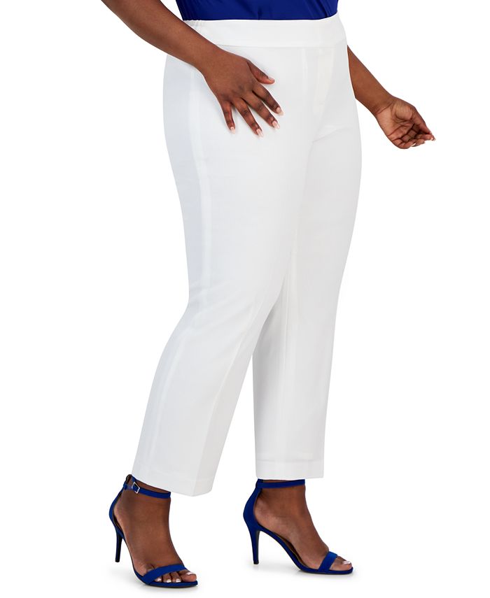 Crepe Mid Rise Trouser