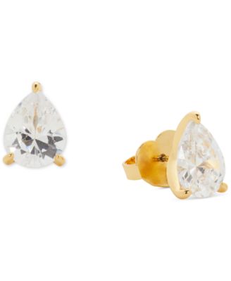 kate spade new york - Gold-Tone Cubic Zirconia Pear-Shape Stud Earrings