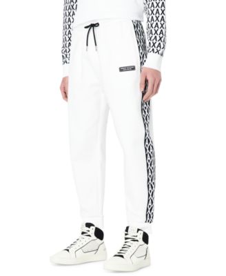 A|X Armani Exchange Men's AX Jacquard Fleece Jogger Pants - Macy's