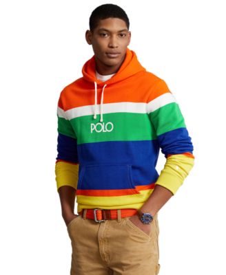 Polo Ralph Lauren - Men's Logo Striped Fleece Hoodie