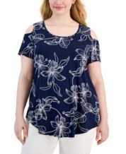 Plus Size Cold Shoulder Tops for Women - Macy's