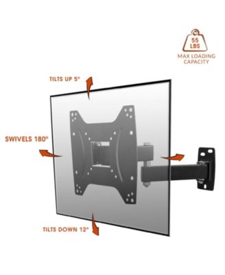 17-42 Inch Full Motion, Tilt & Swivel Wall Mount