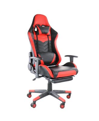 Adjustable Gaming Chair with Retractable Foot Rest