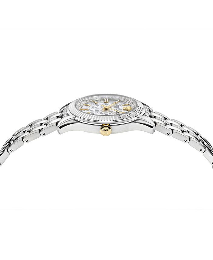 Versace Women's Swiss Greca Time Stainless Steel Bracelet Watch 35mm