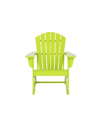 Outdoor Patio Poly Adirondack Rocking Chair Rocker