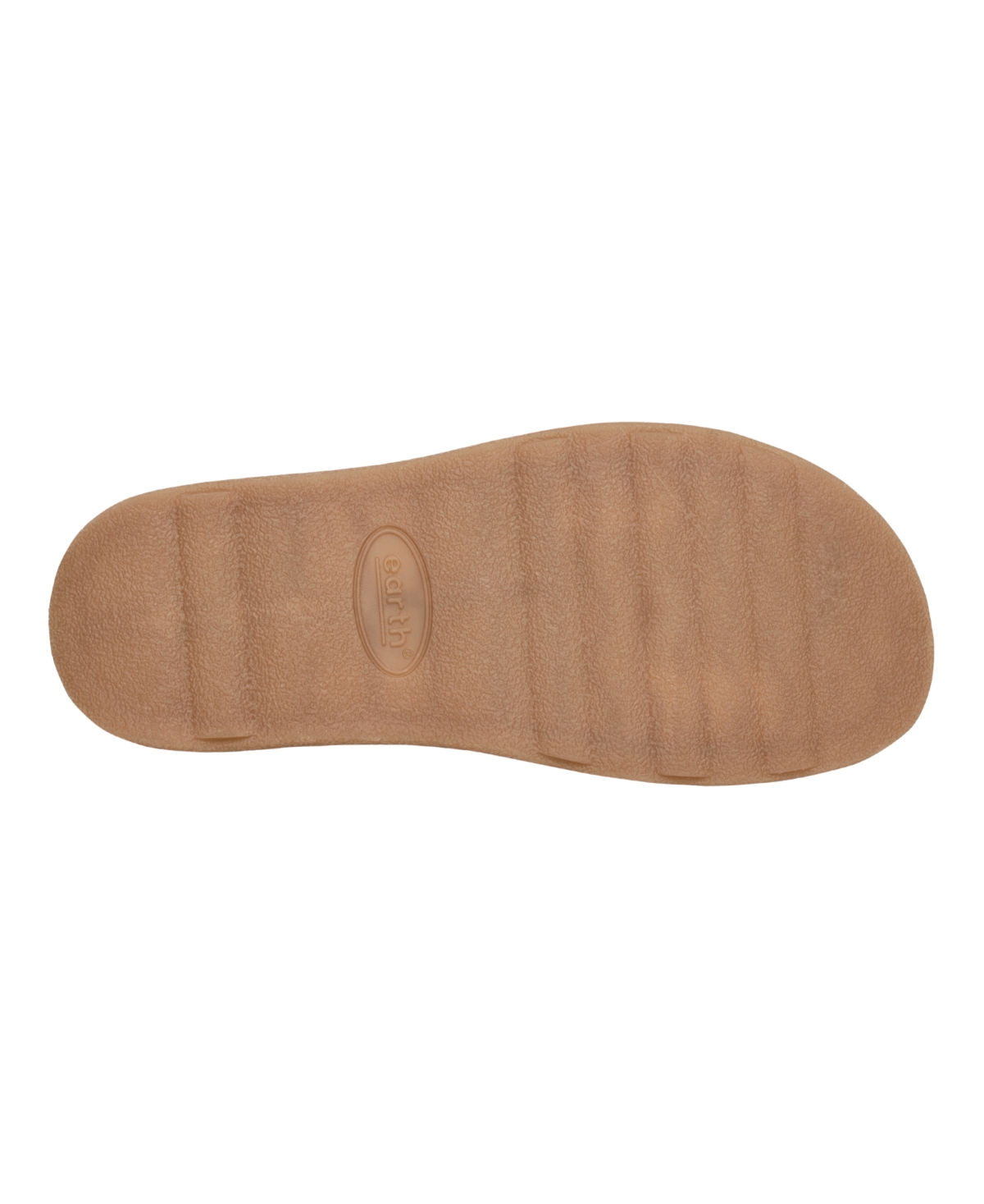Shop Earth Women's Leah Round Toe Strappy Casual Flat Sandals In Cognac Leather