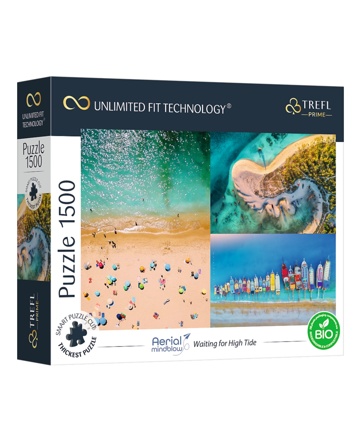 Trefl Prime 1500 Piece Puzzle- Aerial Mindblow Waiting For High Tide In Multi