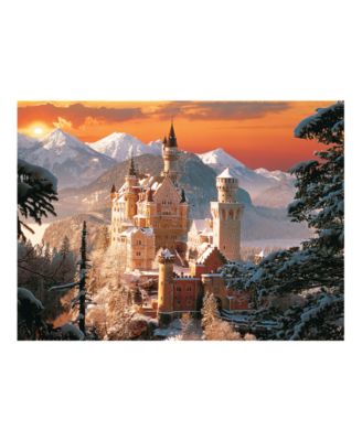 Red 3000 Piece Puzzle - Wintry Neuschwanstein Castle, Germany / Kirch