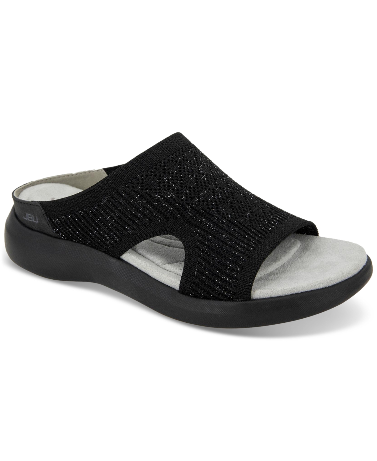 Women's June Slip-On Sport Slide Sandals - Black Shimmer