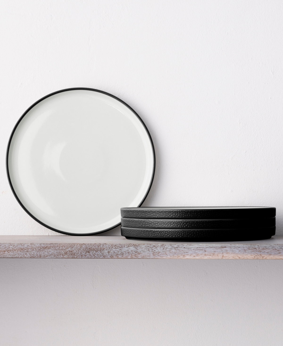 Noritake Colortex Stone Stax Dinner Plates, Set of 4