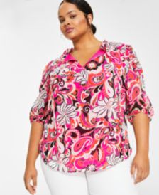 Bar III Plus Size Tops for Women - Macy's