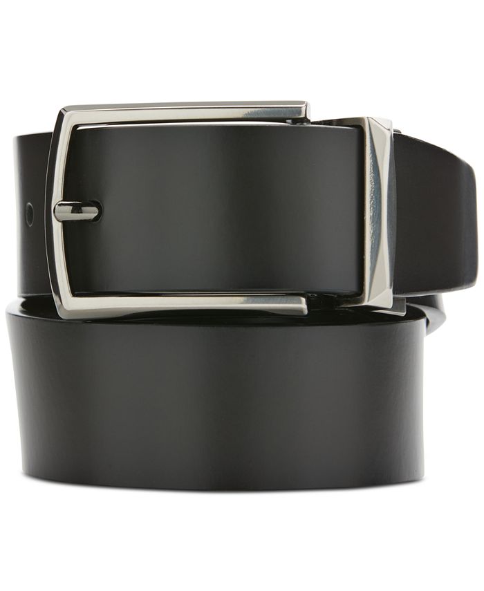 Ceinture En Cuir Femme Perry Ellis Avec Boucle Décorée Perles - Taille M, 37 Pouces, Noir