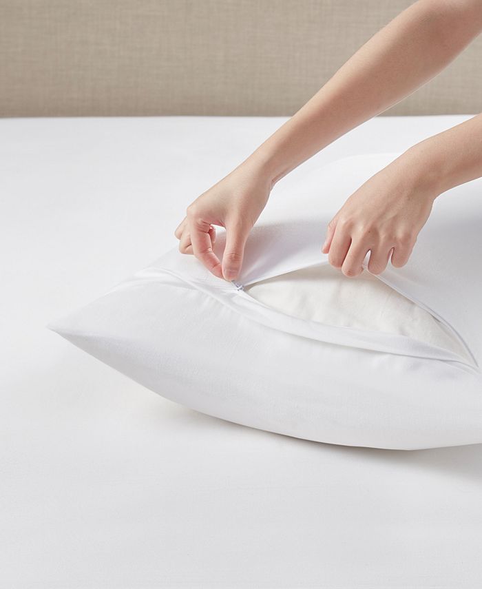 Home Design 250Thread Count Cotton Sateen 2Pack Pillow Protector