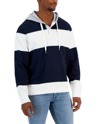 Michael Kors - Men's Rugby Stripe Hooded Pullover