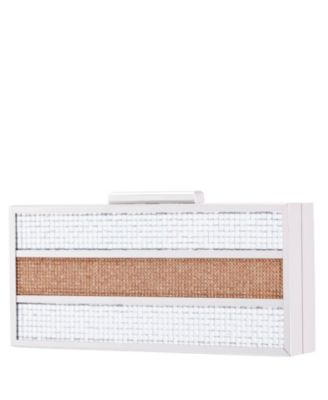 Color Block Crystal Minaudiere Mini Clutch