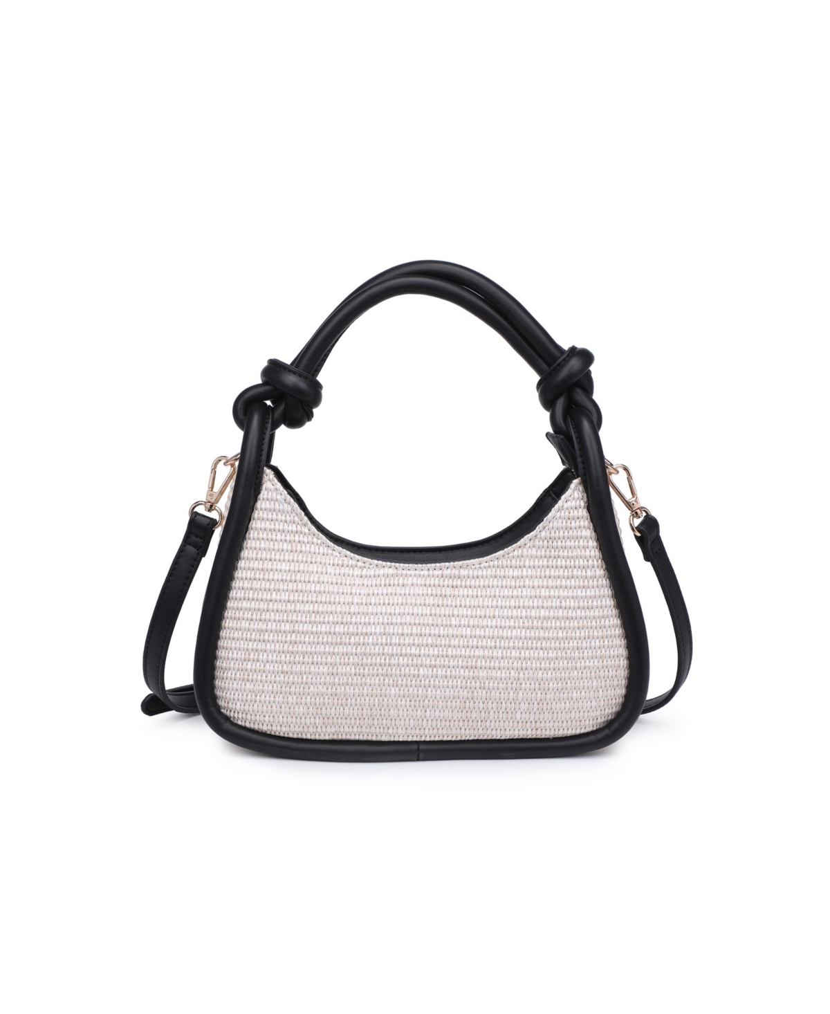 Moda Luxe Nicolette Small Crossbody Bag In Ivory Black | ModeSens