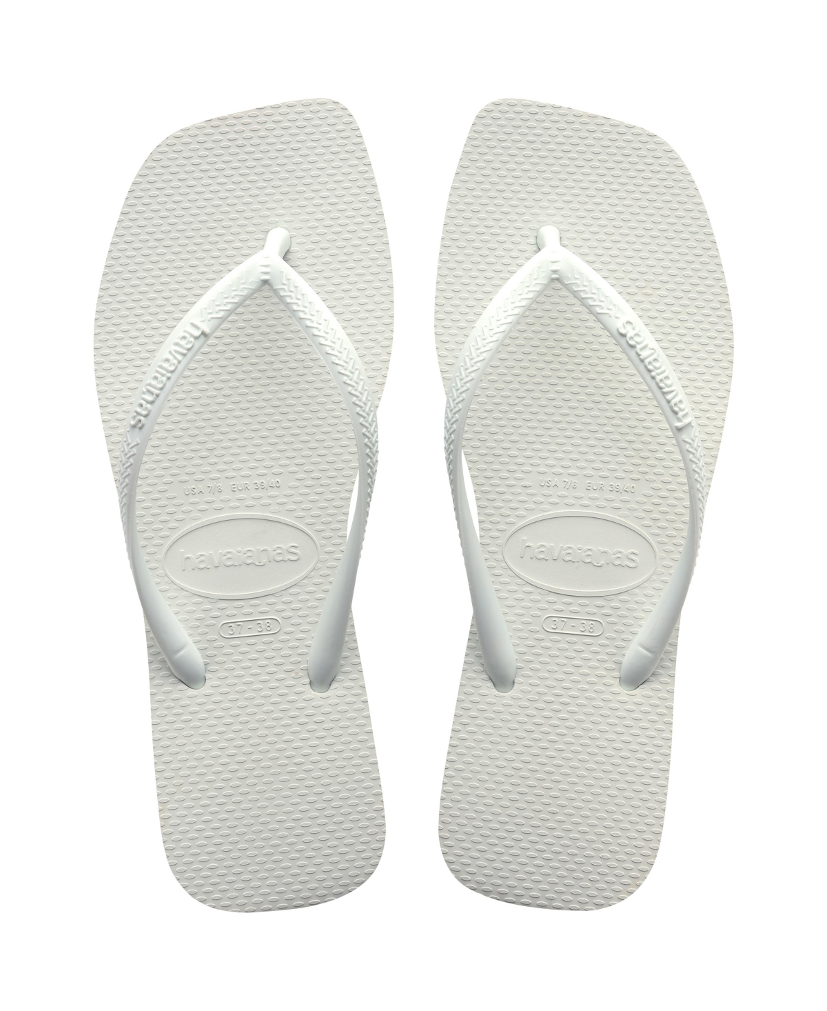 HAVAIANAS WOMEN'S SLIM SQUARE POLYVINYL CHLORIDE FLAT SANDALS WOMEN'S SHOES