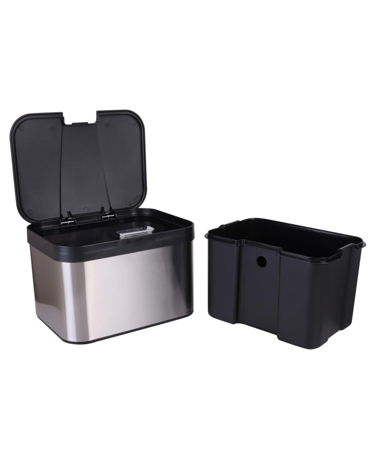 Shop Organize It All Stainless Steel Compost Bin Set With Biodegradable Bags, Sink Organizer & Scrub Brush