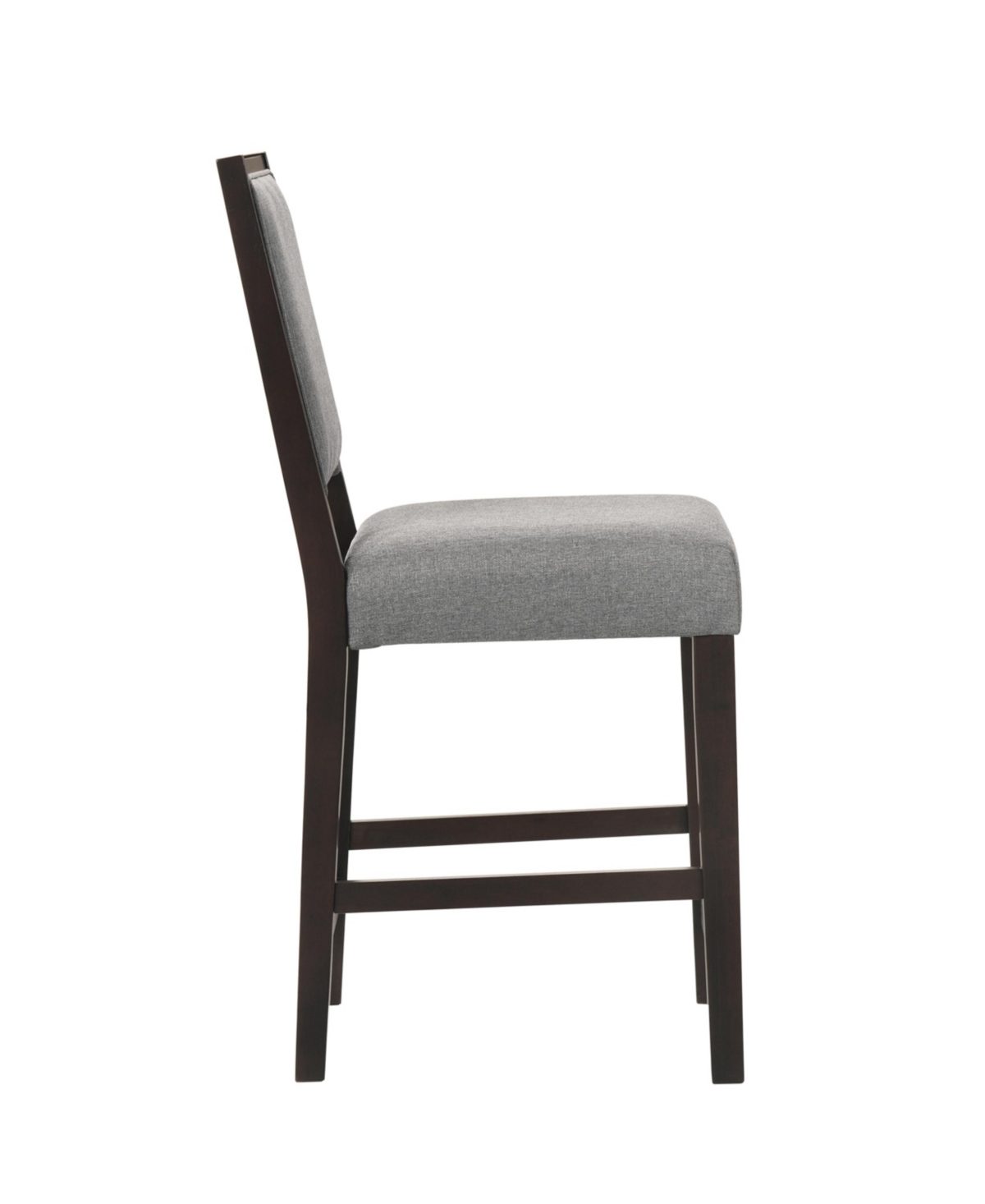 Coaster Home Furnishings 2-piece Asian Hardwood Upholstered Open Back Counter Height With Footrest Stools Set