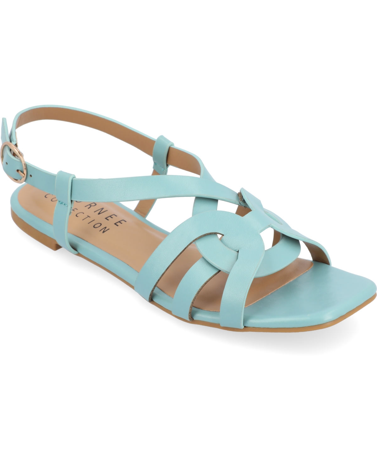 Journee Collection Collection Women's Tru Comfort Foam Alorra Sandals In Aqua