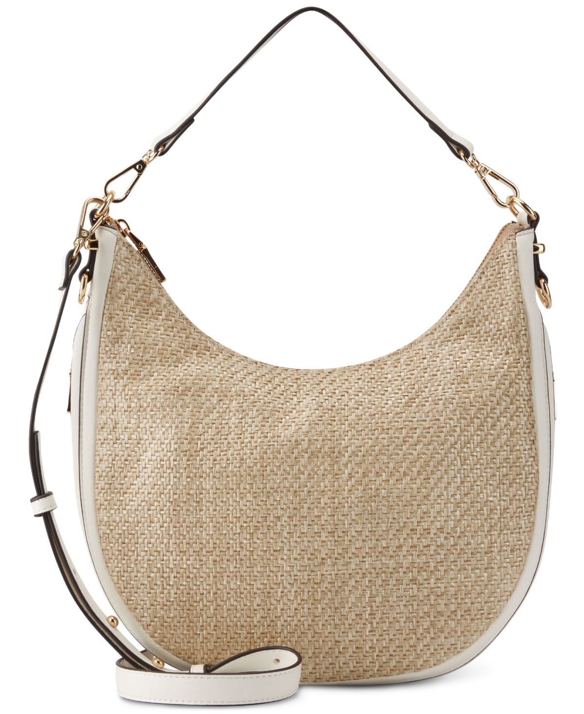 Inc International Concepts Kolleene Straw Small Crossbody, Created For Macy's In Natural Straw