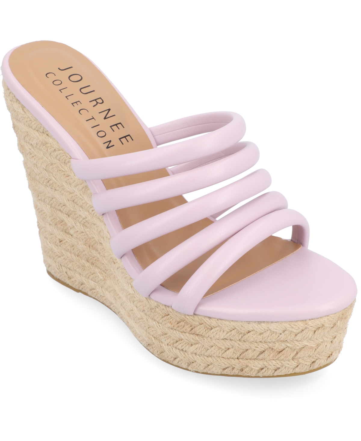 Journee Collection Women's Cynthie Platform Wedge Sandals In Lavender