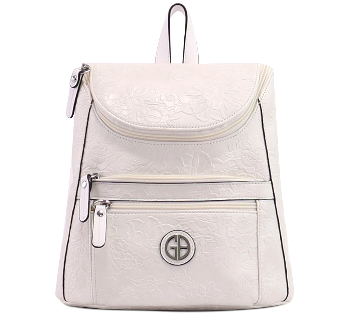 Giani Bernini Pebble Backpack, Created For Macy's In Ivory