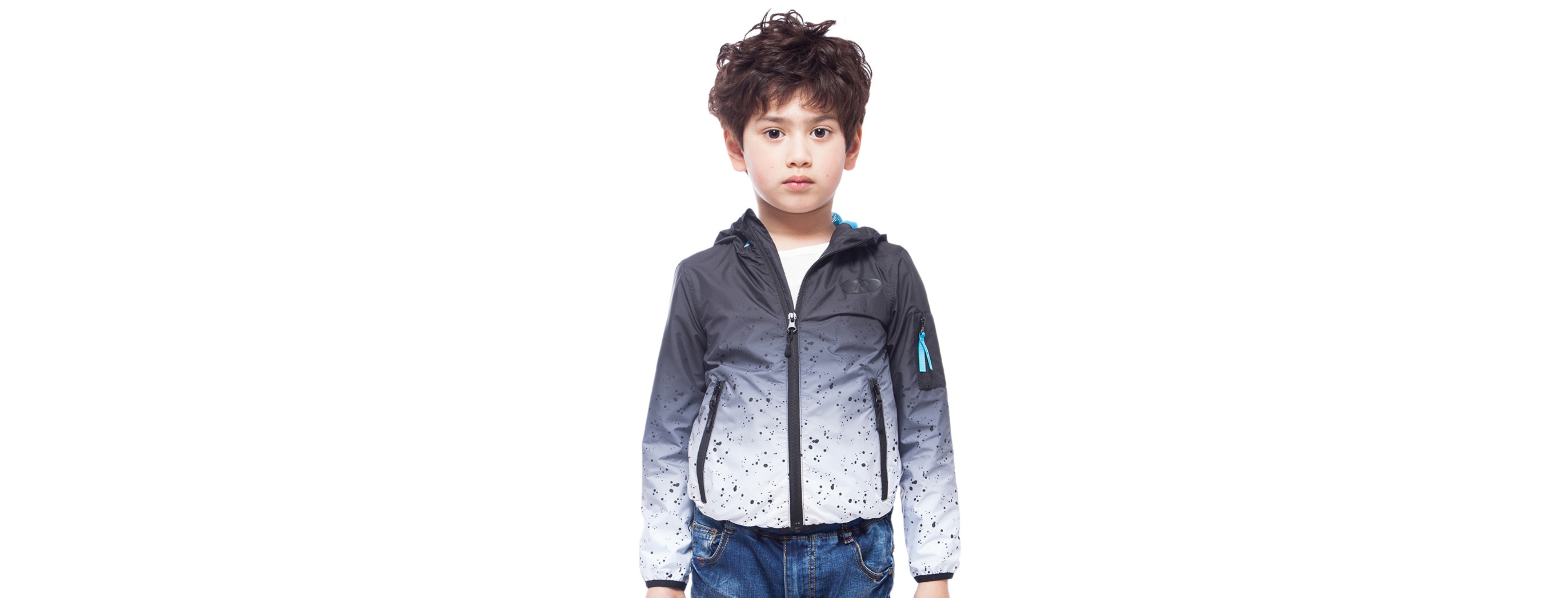 Little and Big Boys Lightweight Windbreaker hooded Jacket