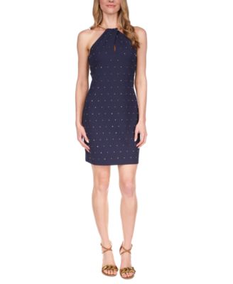 Michael Kors - Women's Stud Chain-Neck Mini Dress