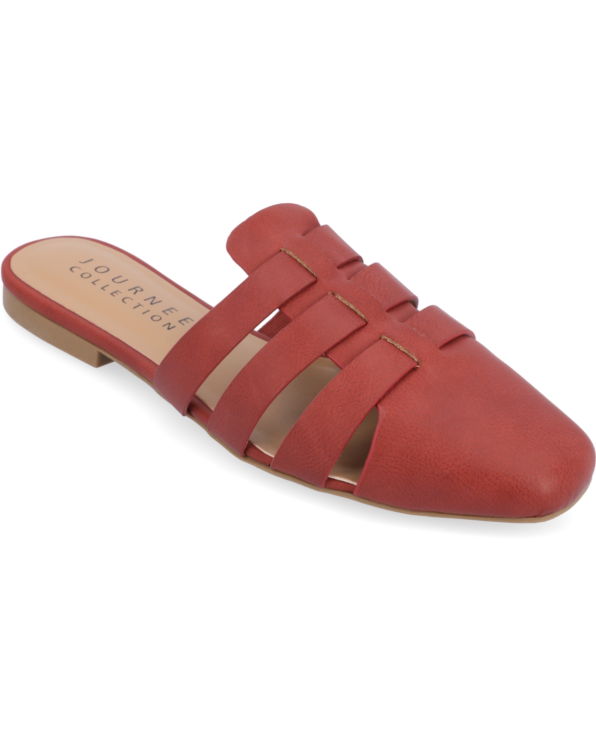 Shop Journee Collection Women's Jazybell Caged Slip On Mules In Clay