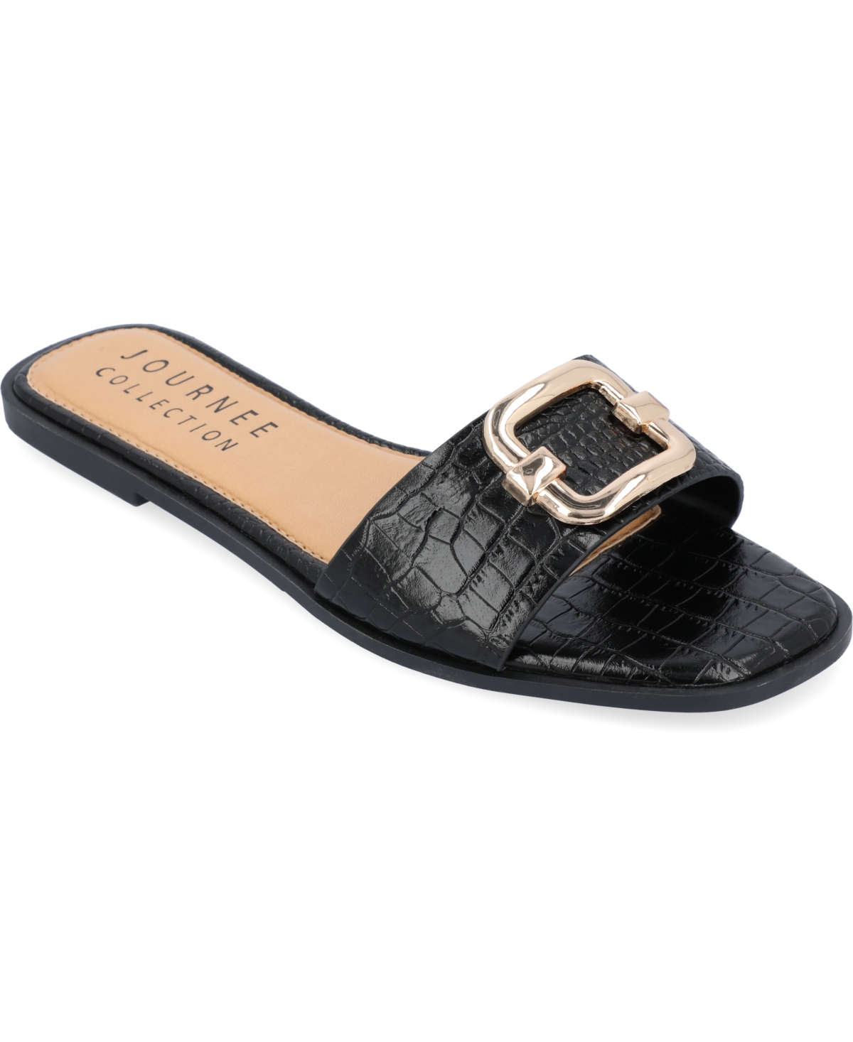 Journee Collection Collection Women's Tru Comfort Foam Joarie Sandals In Black