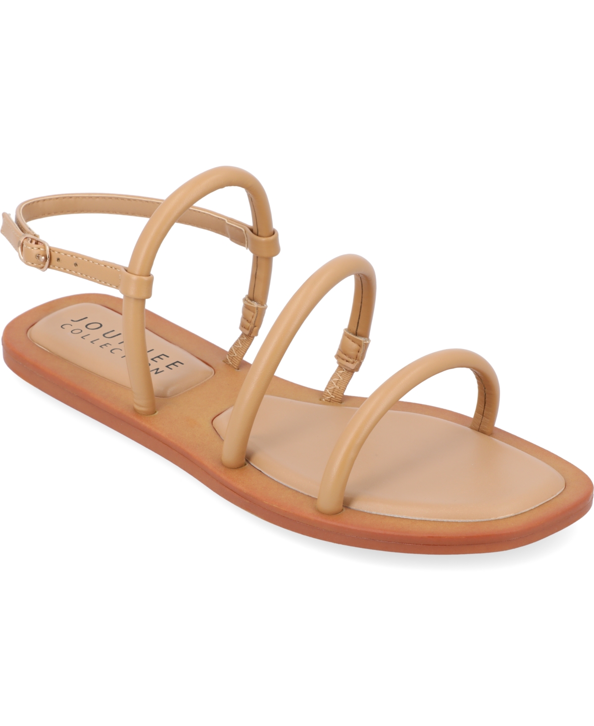 Shop Journee Collection Women's Karrio Multi-strap Sandals In Tan