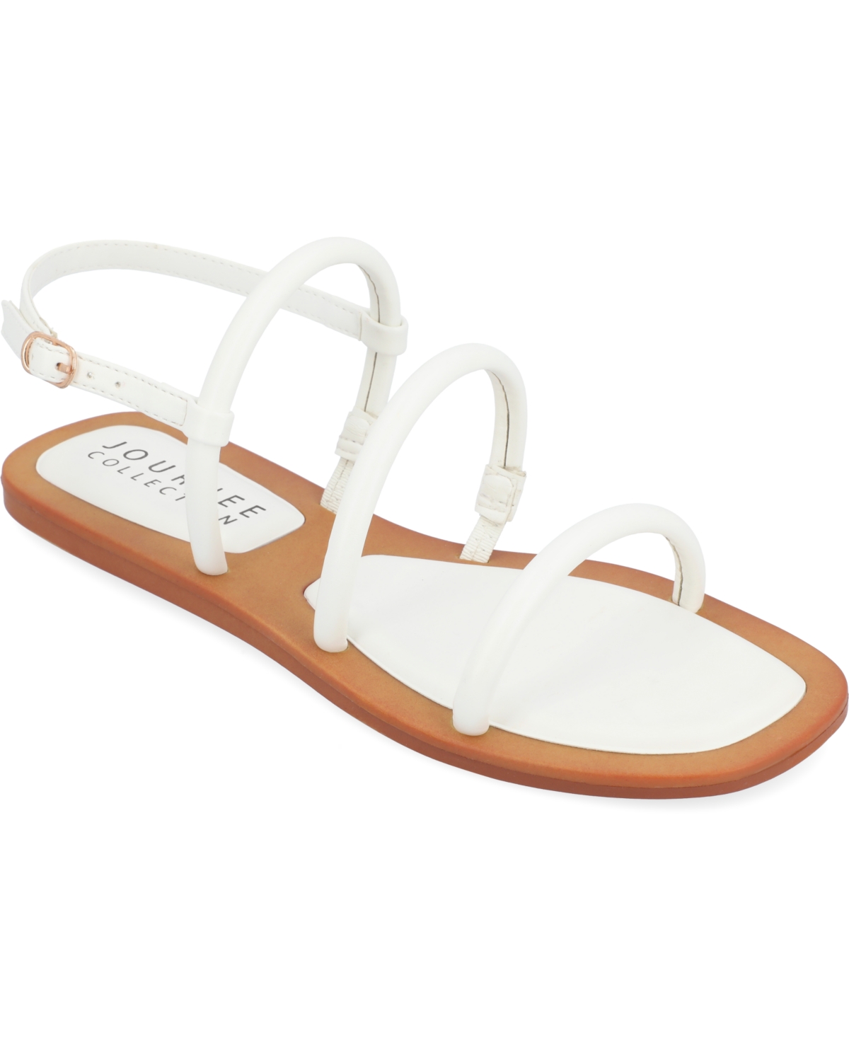 Shop Journee Collection Women's Karrio Multi-strap Sandals In White