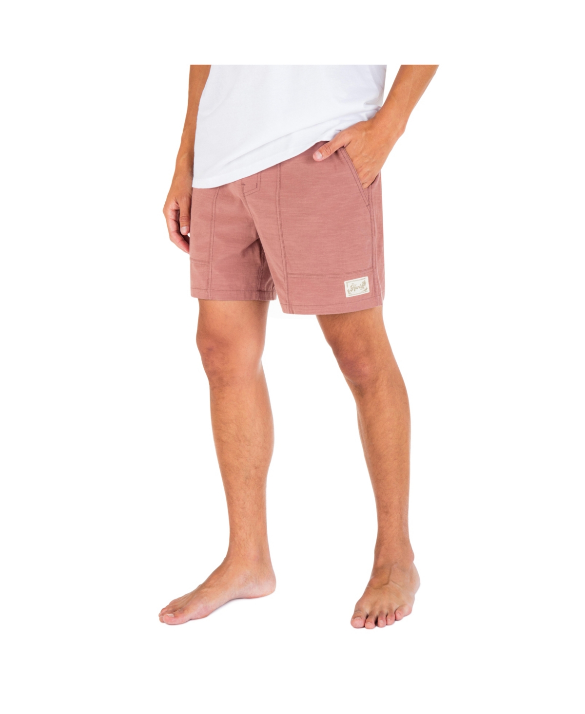 Hurley Men's Phantom Drawstring Baja 17" Shorts In Phantom Rose