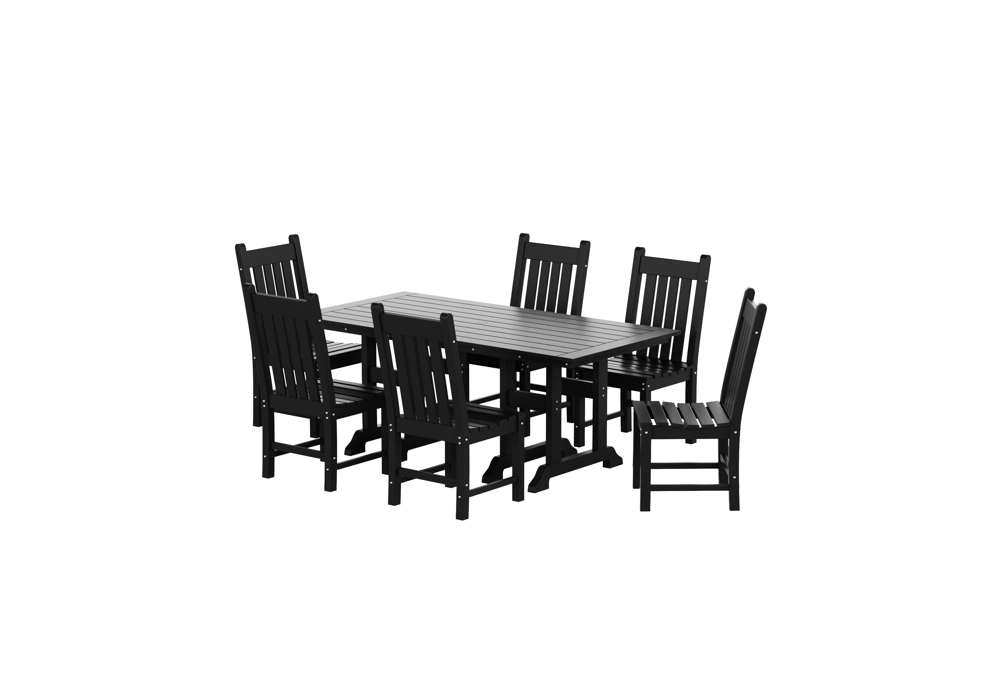 WestinTrends 7 Piece Outdoor Patio Dining Set Table and Chair