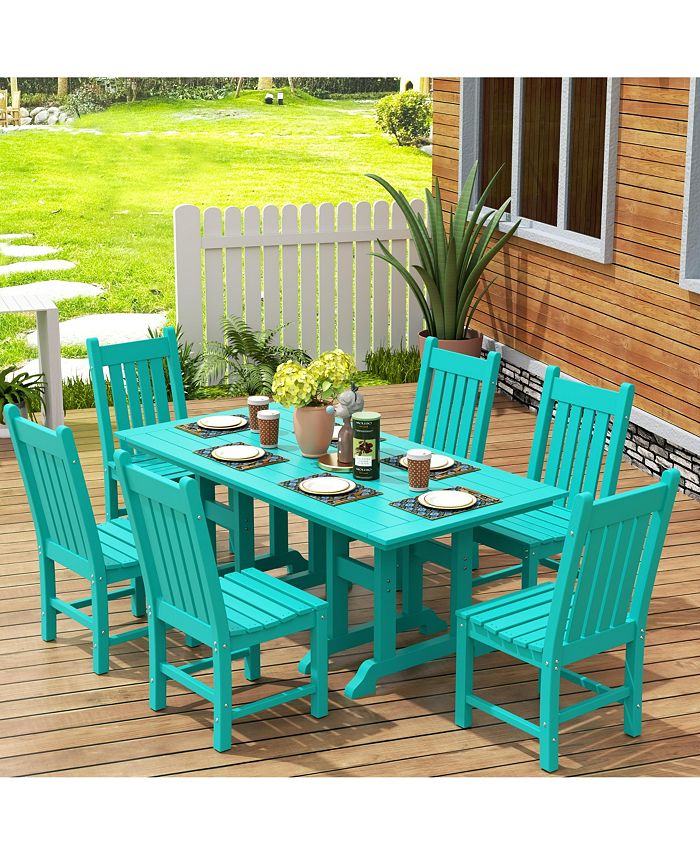 WestinTrends 7 Piece Outdoor Patio Dining Set Outdoor Table and Chair Set Macy's