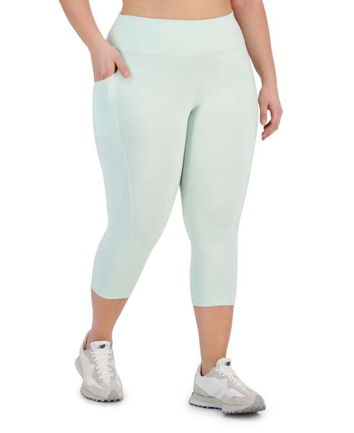 Id Ideology Plus Stretch Full-length Leggings, Created for Macy's