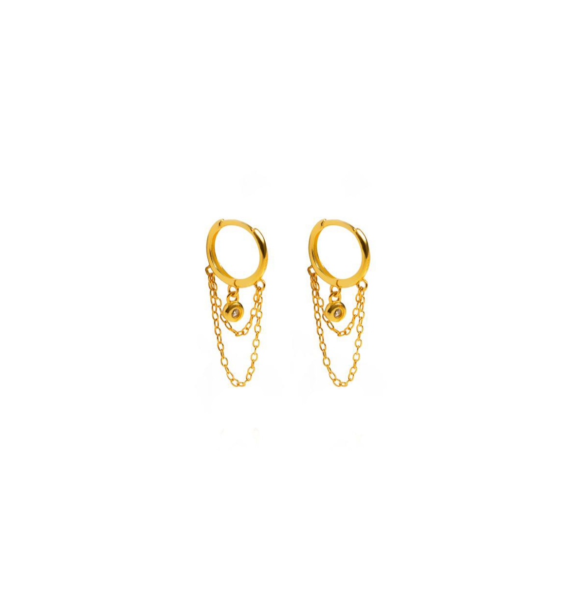 Ash Huggies Earrings - Gold