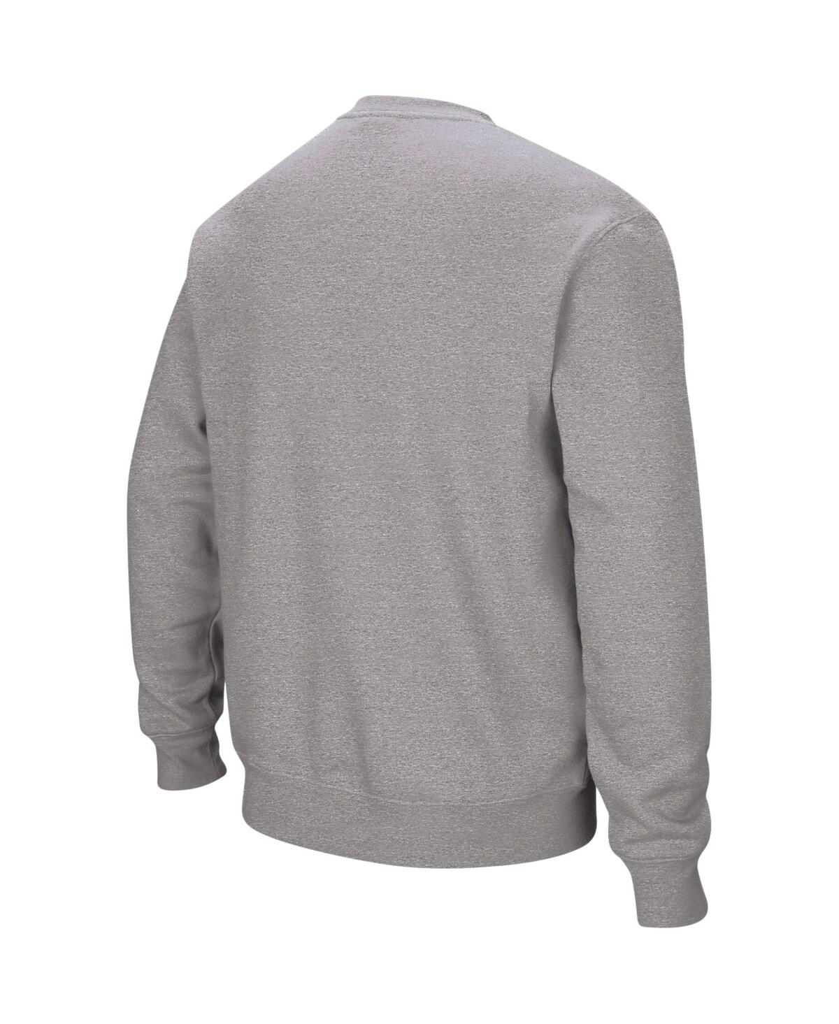 Colosseum Men's Oklahoma Sooners Arch & Logo Crew Neck Sweatshirt In Charcoal