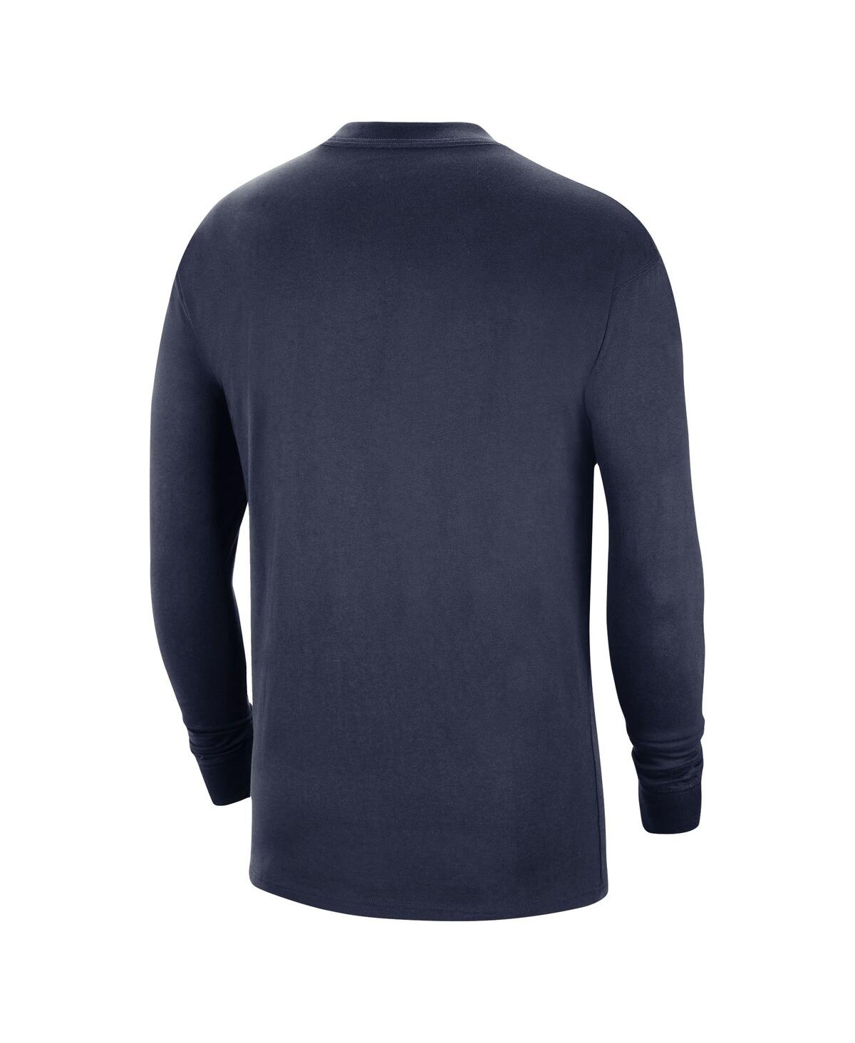 Men's NikeVillanova Wildcats Seasonal Max90 2-Hit Long Sleeve T-shirt - Navy