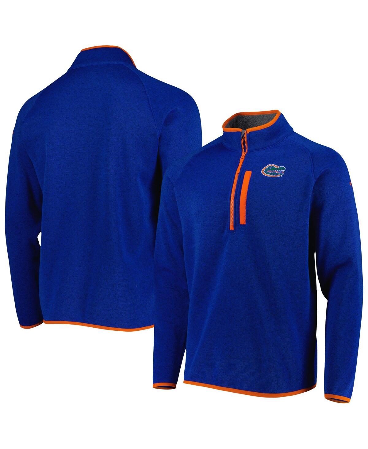 Men's ColumbiaFlorida Gators Canyon Point Omni-Shield Raglan Half-Zip Top - Royal