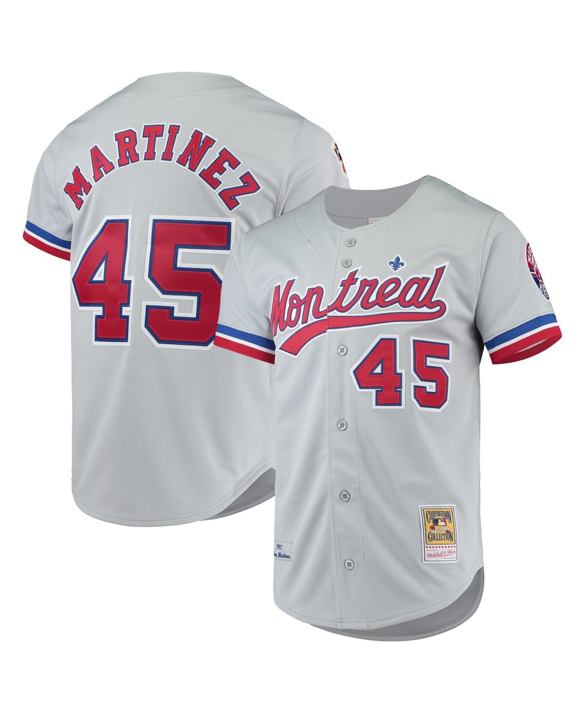 Men's Mitchell & Ness Pedro MartinezMontreal Expos Cooperstown Collection Authentic Jersey - Gray