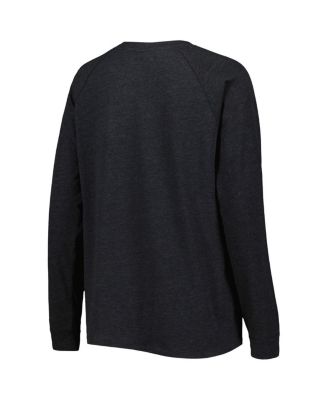 Women's Heather Black, Heather Hunter Green Milwaukee Bucks Team Raglan Long Sleeve T-shirt and Shorts Sleep Set