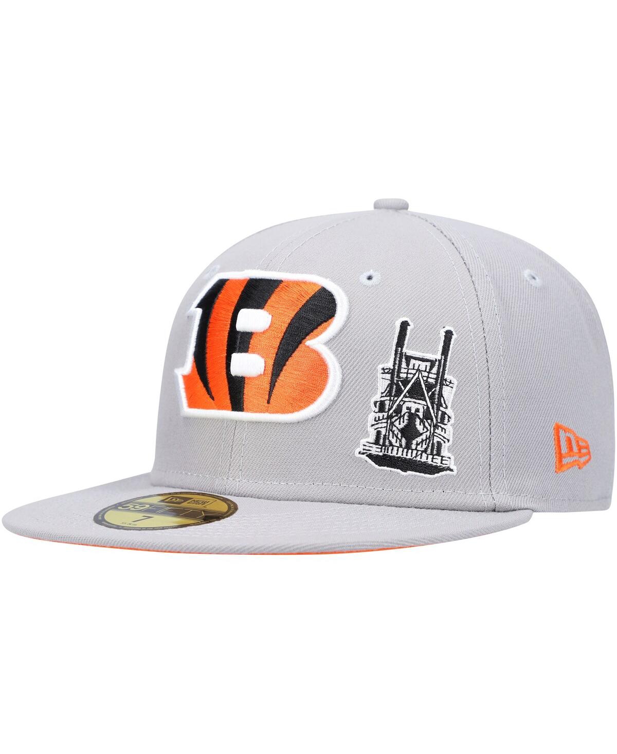 Men's New EraCincinnati Bengals City Describe 59FIFTY Fitted Hat - Gray